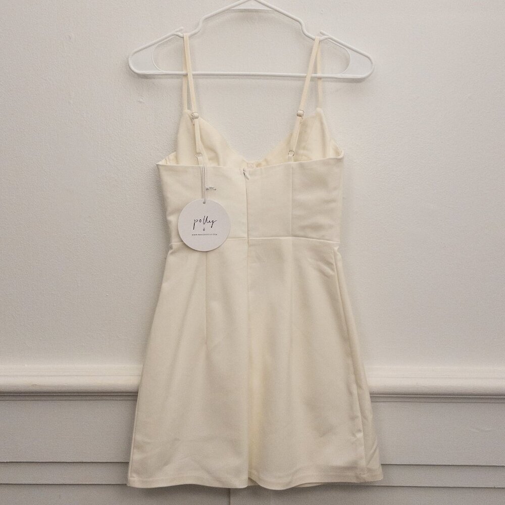 Polly White Bustier Mini Dress – Size 2 | Fit & Flare | NWT - Picture 2 of 5